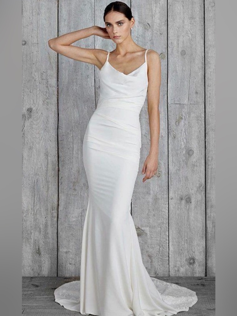Size 4 NICOLE MILLER BRIDAL HAMPTON WEDDING DRESS GH10006 $1400